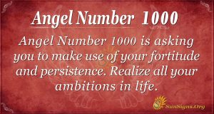 Angel Number 1000 Meaning Employ Innate Strength SunSigns Org