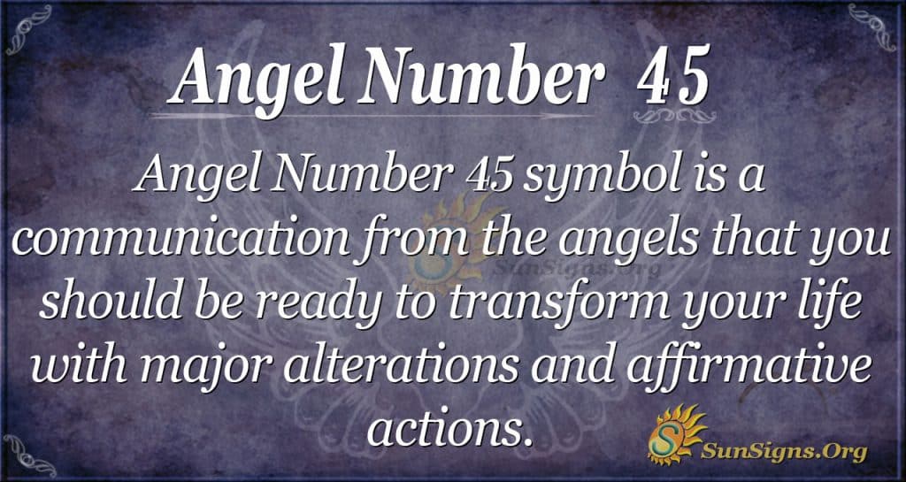 angel number 45