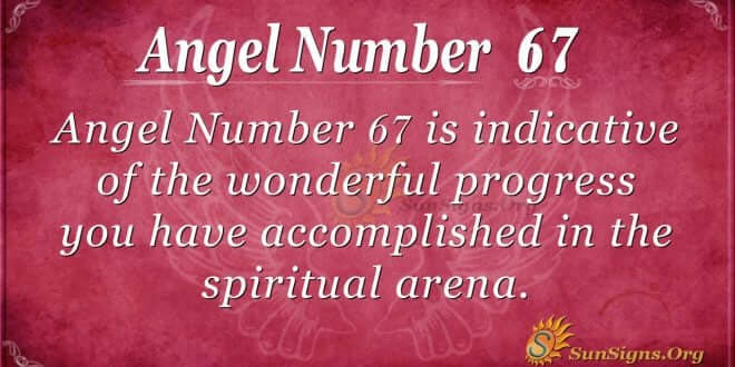 angel number 67