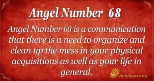 angel number 68