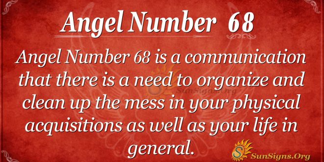 angel number 68