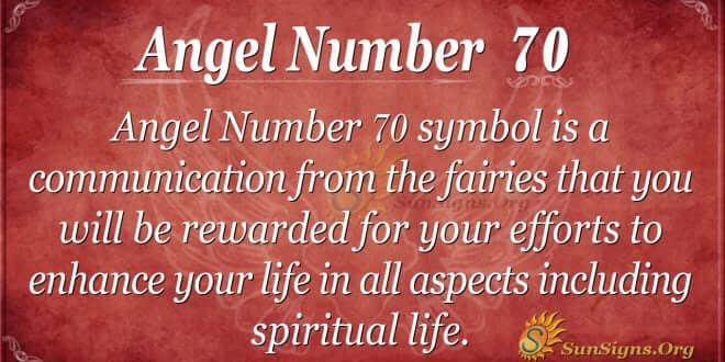 angel number 70