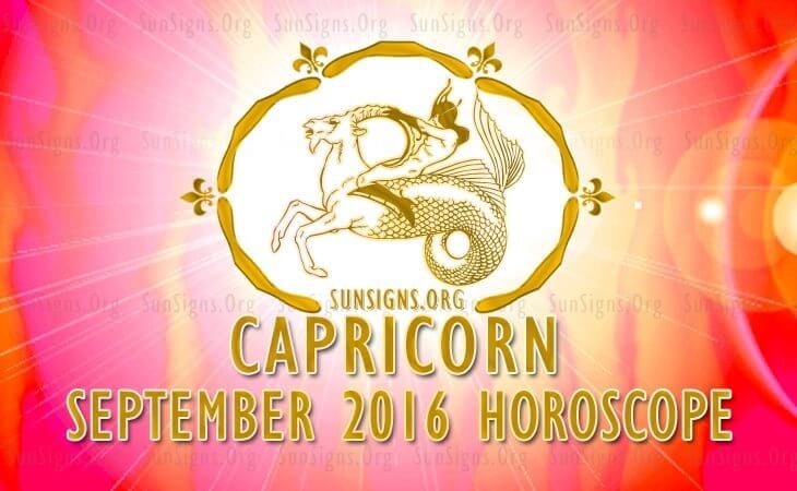 capricorn september 2016 horoscope