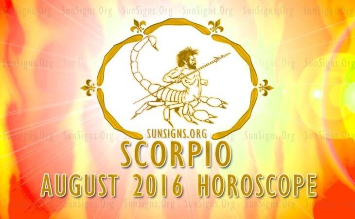 scorpio august 2016 horoscope