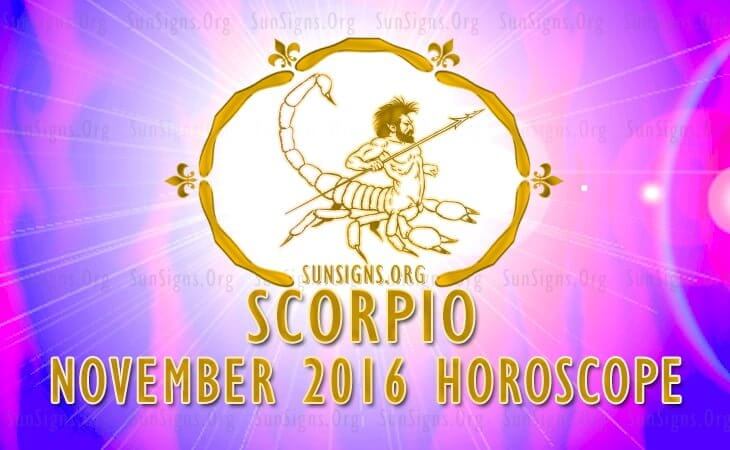 scorpio november 2016 horoscope