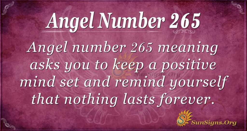Angel Number 265