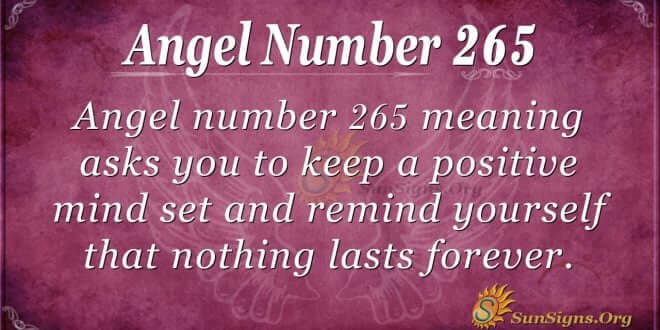 Angel Number 265