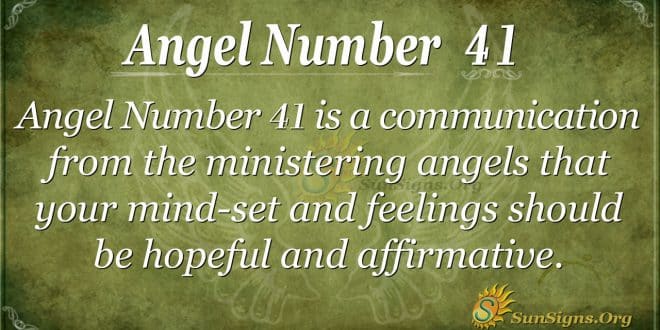 angel number 41
