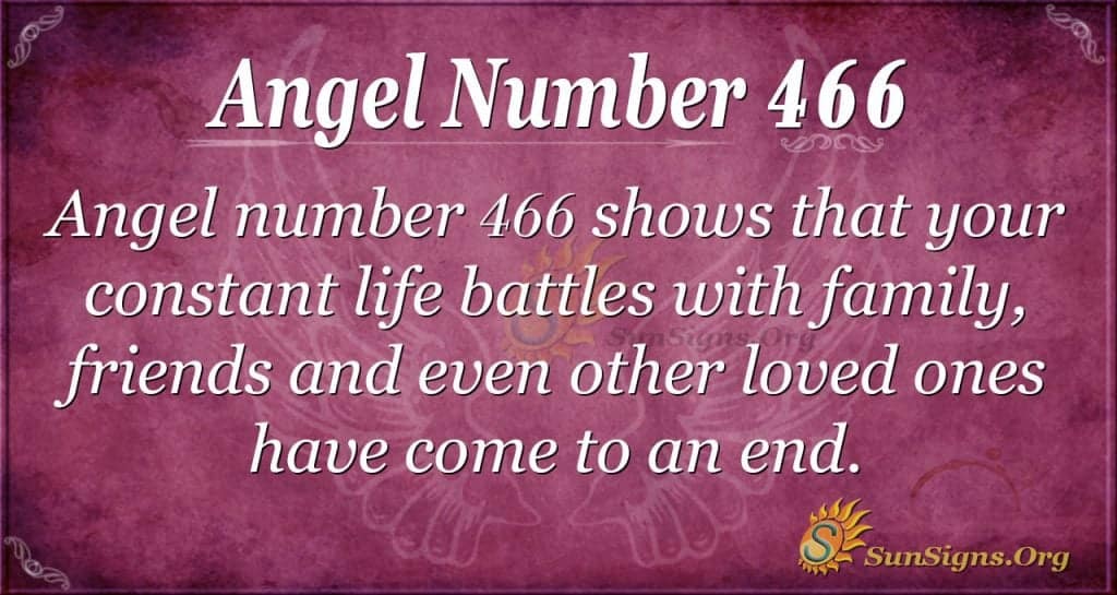Angel Number 466