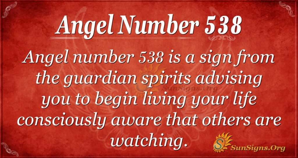 Angel Number 538