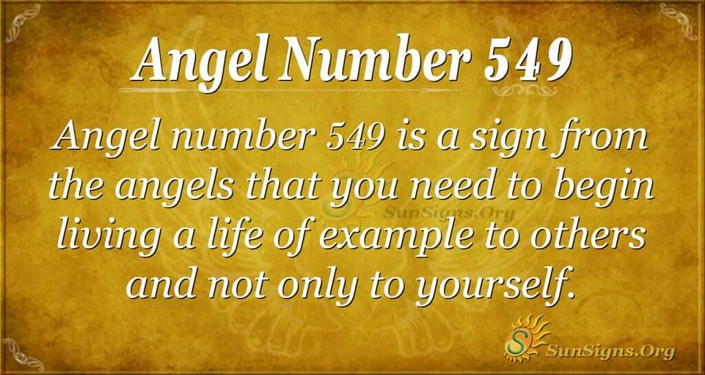 Angel Number 549