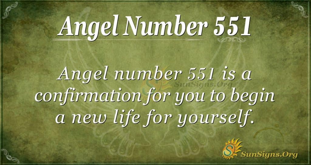 angel number 551