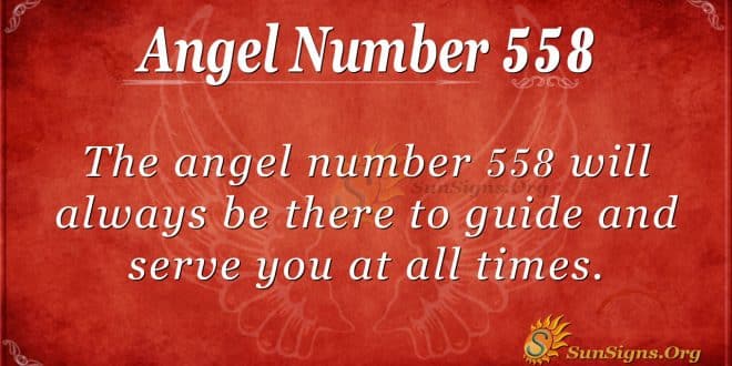 angel number 558