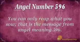 angel number 596