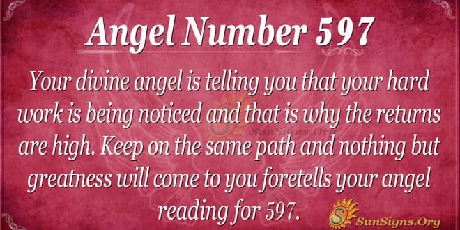 angel number 597