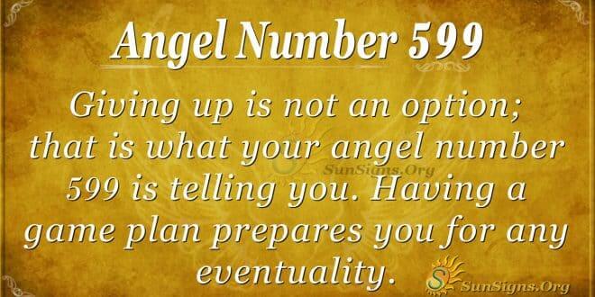 angel number 599