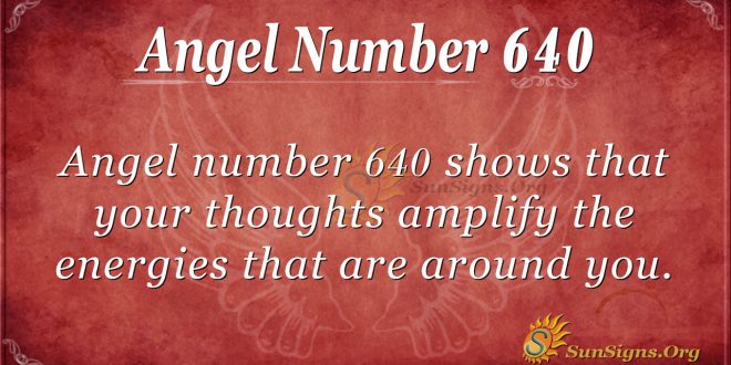 angel number 640