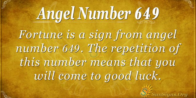 angel number 649