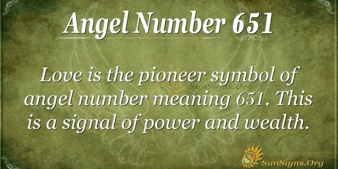 Angel Number 651