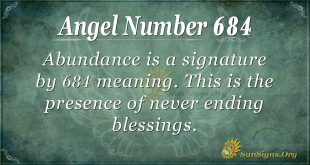 Angel Number 684