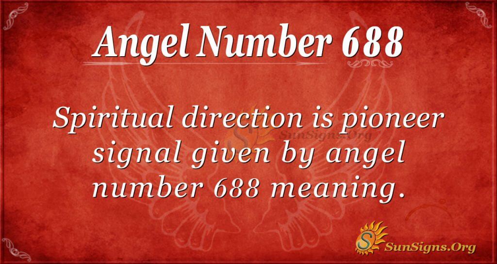 Angel Number 688