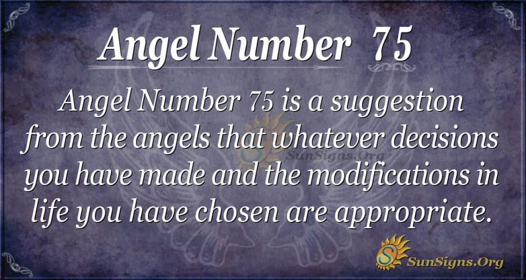 Angel Number 75