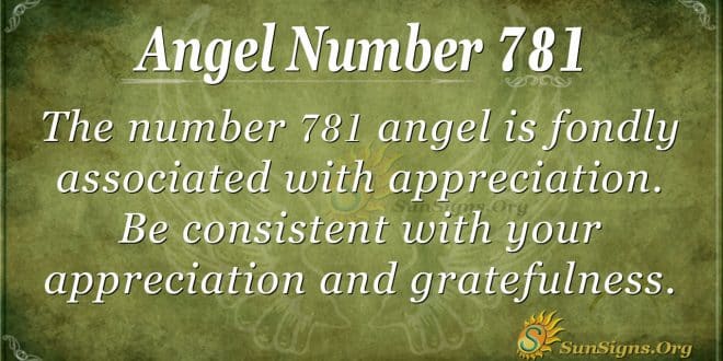 Angel Number 781