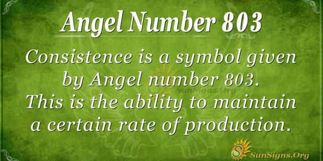 angel number 803