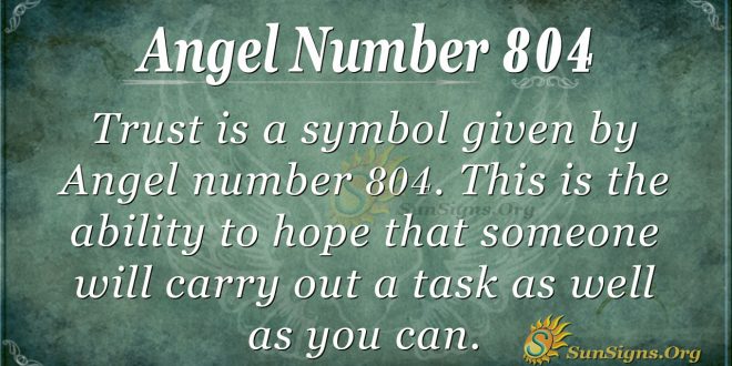 angel number 804