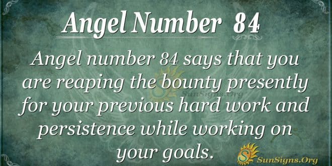 Angel Number 84