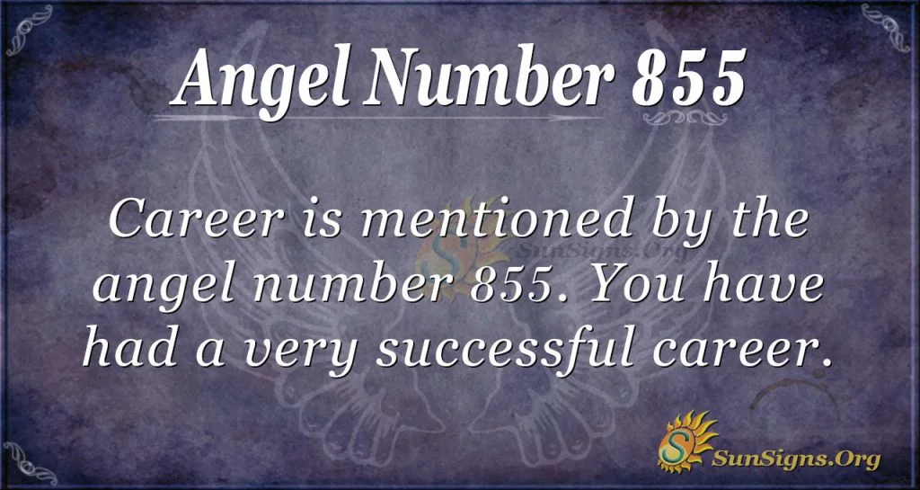 numărul de înger 855