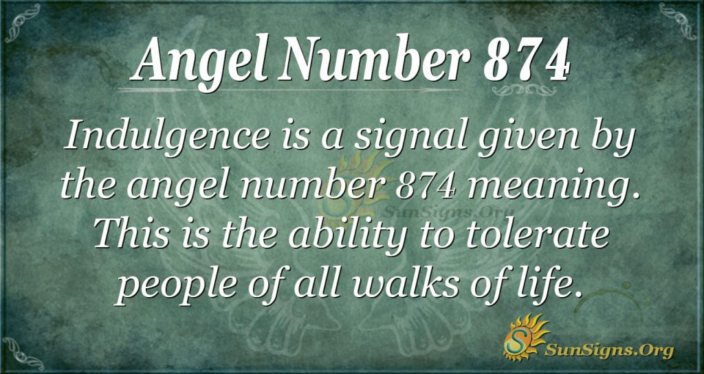 angel number 874