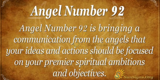 Angel Number 92