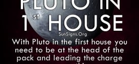 The pluto in first house