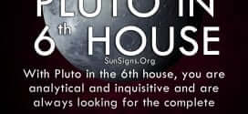 The pluto in sixth house