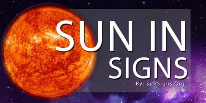 sun in signs