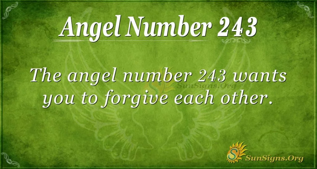 angel numer 243