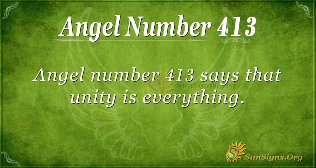 Angel Number 413
