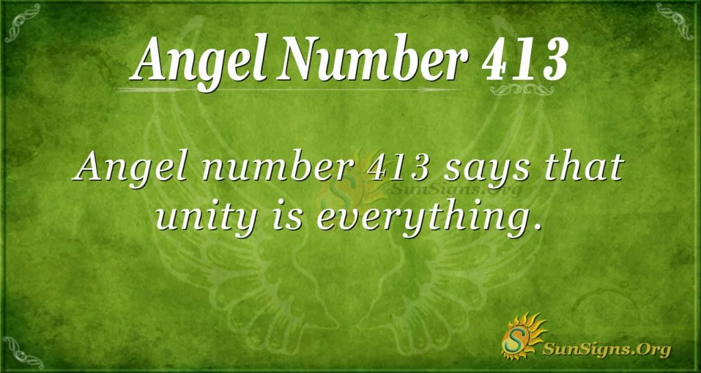  Número de ángel 413