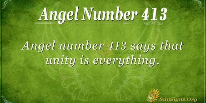 Angel Number 413