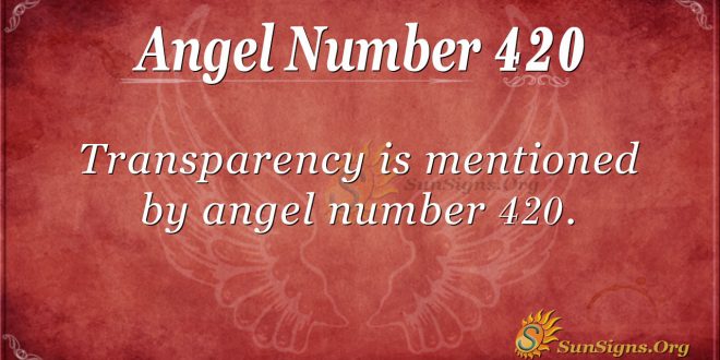 Angel Number 420