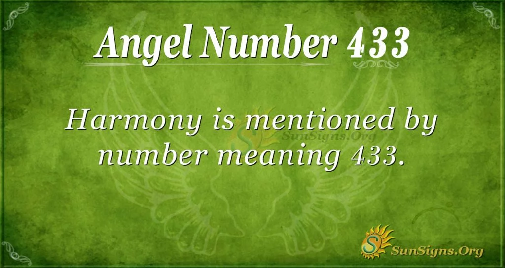 Numéro d'ange 433