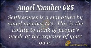 Angel Number 685