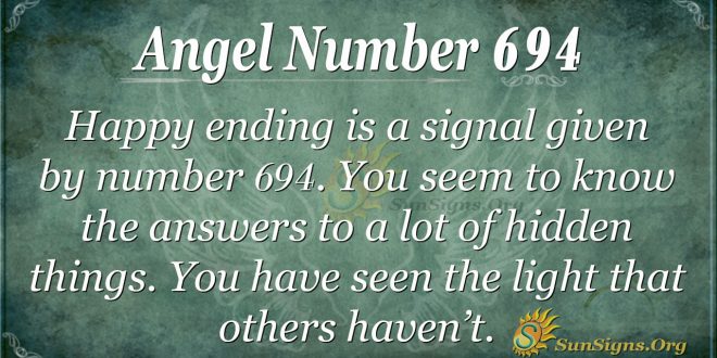 Angel Number 694