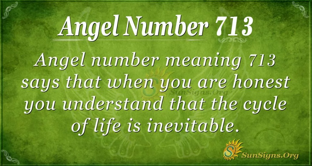 Angel Numer 713
