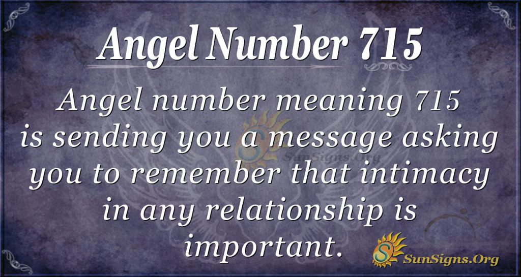 Angel Number 715