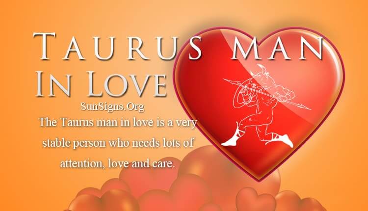 taurus man in love