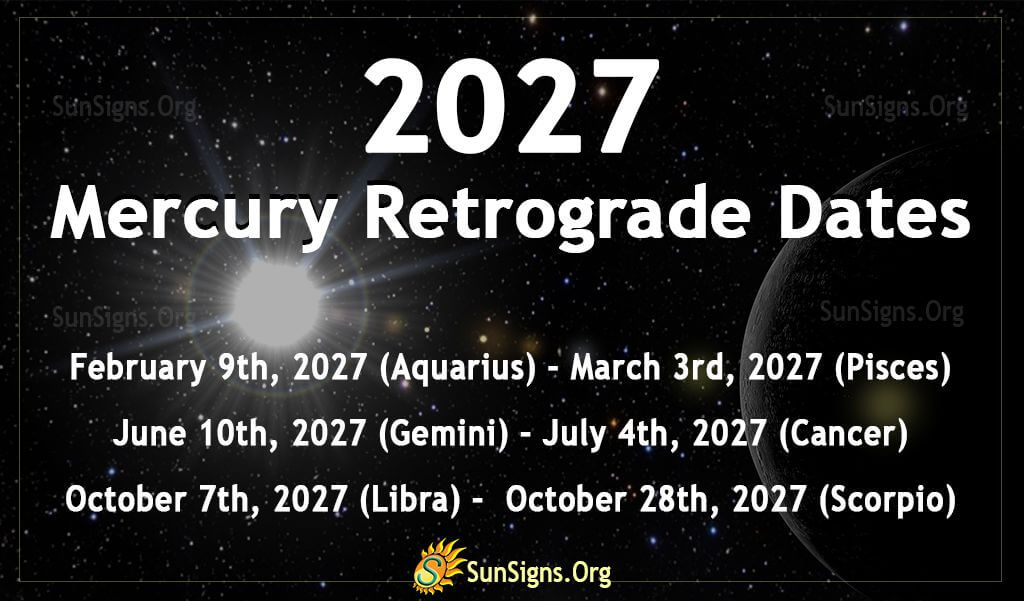 2027 mercury retrograde dates