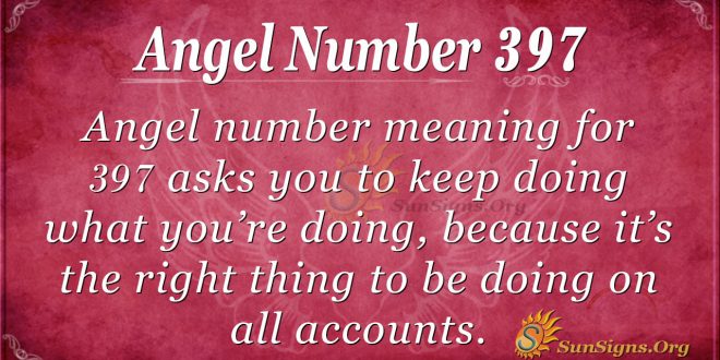 Angel Number 397