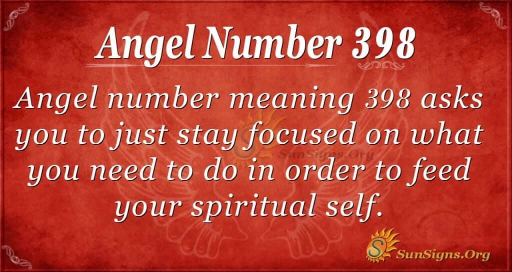 Angel Number 398